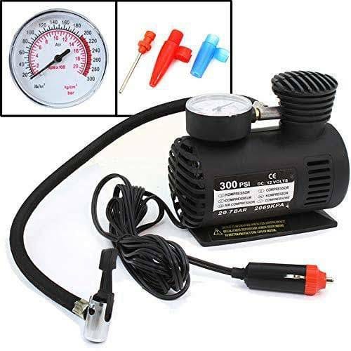 Portable Mini 12v Car Inflator Pu300psi mp Car Mini Electric Tyre Pump