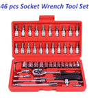46pcs Repair Wrench Set with Head Ratchet & Sockets