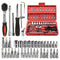 46pcs Repair Wrench Set with Head Ratchet & Sockets