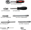 46pcs Repair Wrench Set with Head Ratchet & Sockets