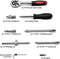 46pcs Repair Wrench Set with Head Ratchet & Sockets